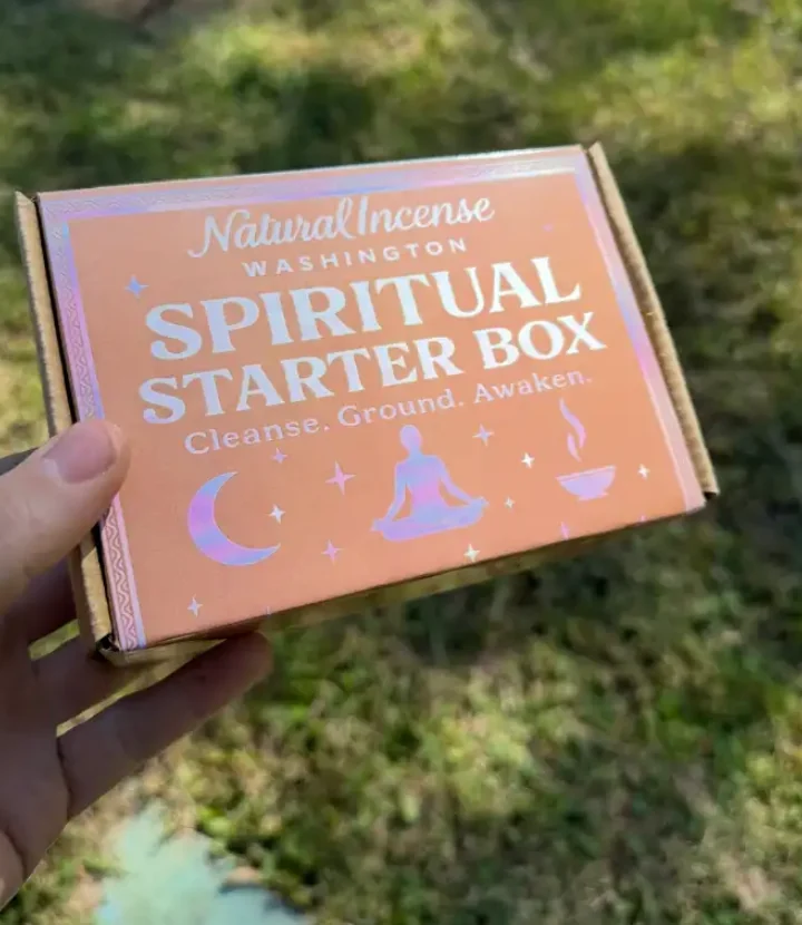 Finished custom Spiritual Starter Box packaging produced by Gecko Print